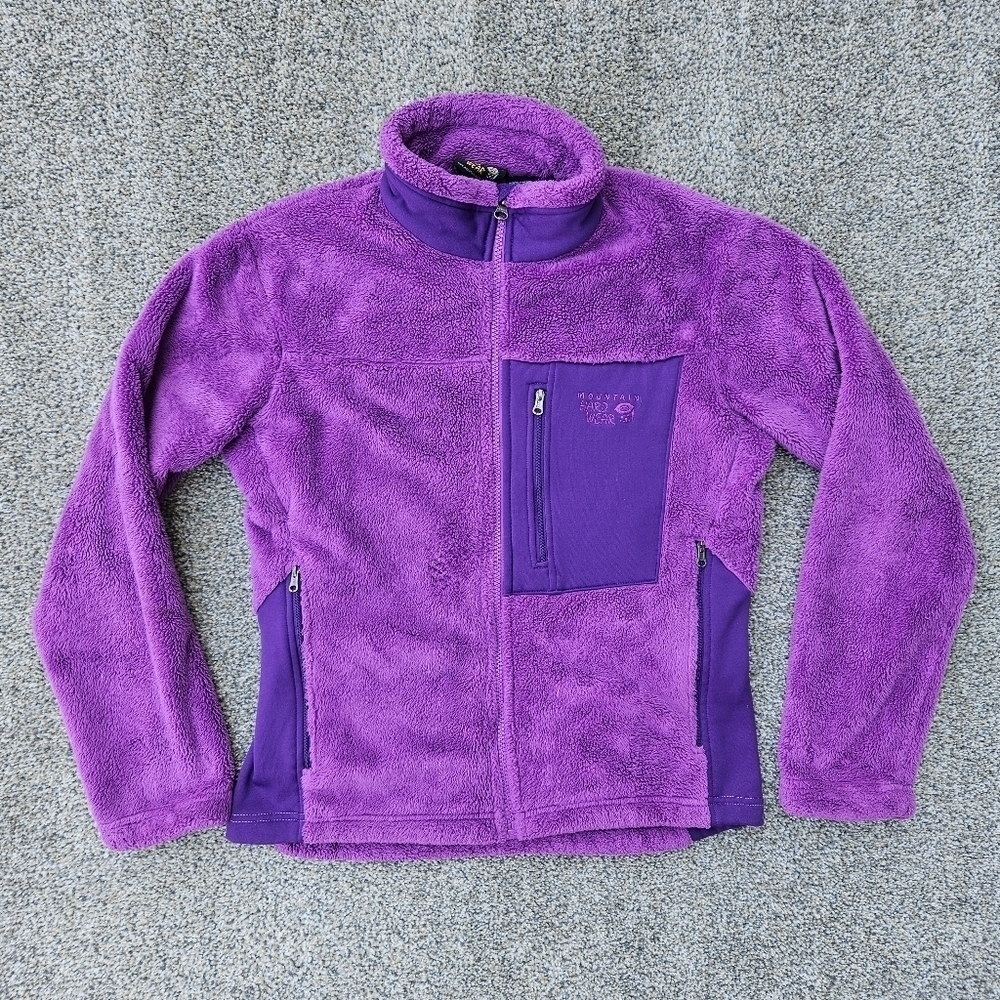 Mountain Hardwear Monkey Fleece Jacket Purple Zip Up Coat Youth Girls Size Large